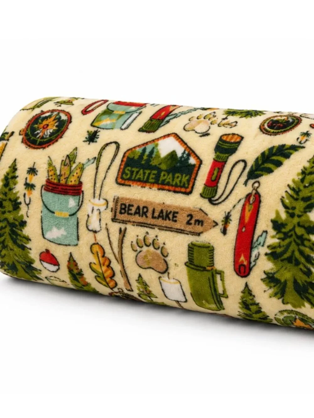 NEW  The Big One Throw Blanket Camping, Bear, Tents, Lodge, Cabin
